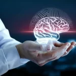 Neurologist examining brain scan for neurological disorde